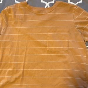 Orange and white T shirt
